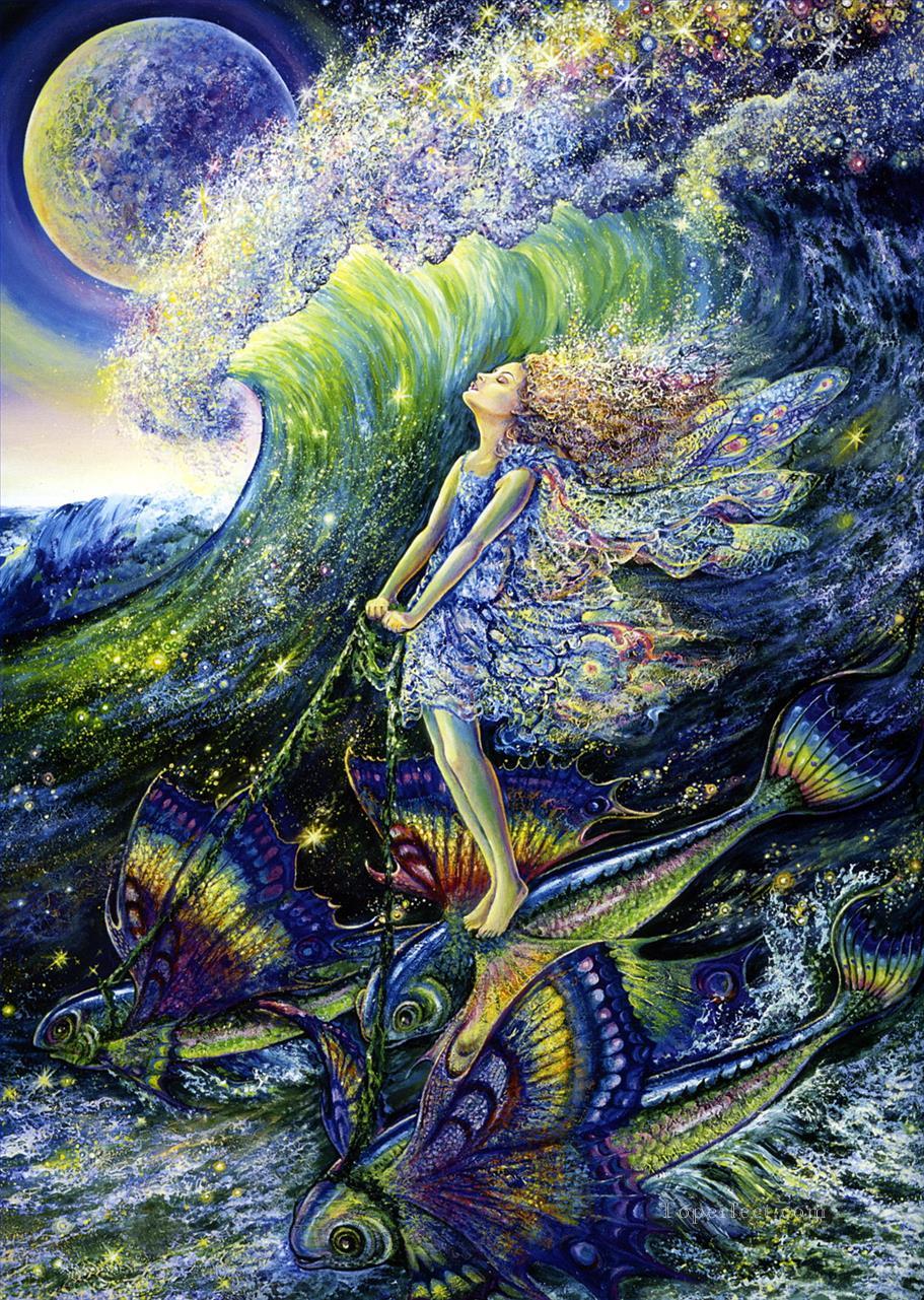 JW fairies surfers dream Fantasy Oil Paintings
